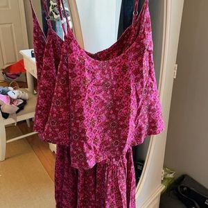 Hollister Pink Sundress w/ adjustable Straps